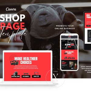 Canva Sales Page Template Coaching Course Sales Page, Sales Landing Page Template, Coaching Program Template Coaching Template Fitness image 1