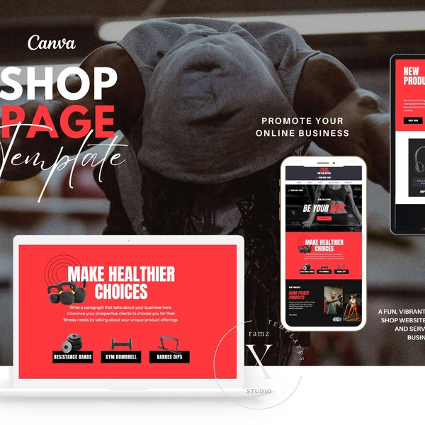 Canva Sales Page Template Coaching Course Sales Page, Sales Landing Page Template, Coaching Program Template Coaching Template Fitness