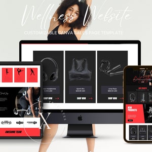 Canva Sales Page Template Coaching Course Sales Page, Sales Landing Page Template, Coaching Program Template Coaching Template Fitness image 8