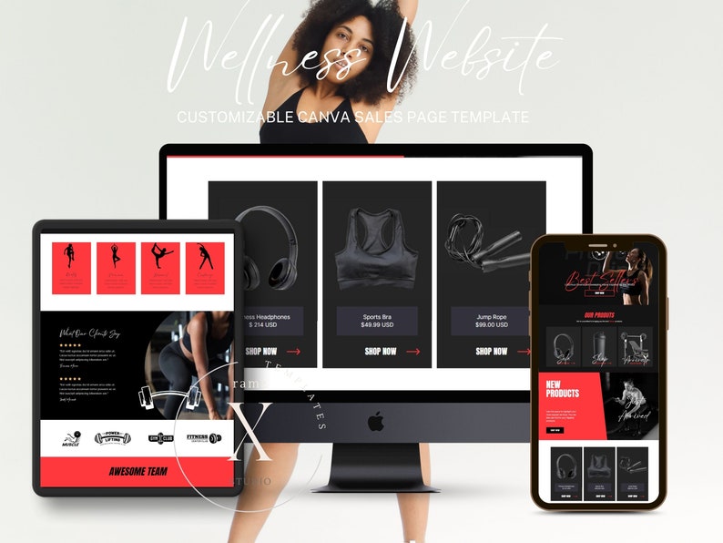 Canva Sales Page Template Coaching Course Sales Page, Sales Landing Page Template, Coaching Program Template Coaching Template Fitness image 8