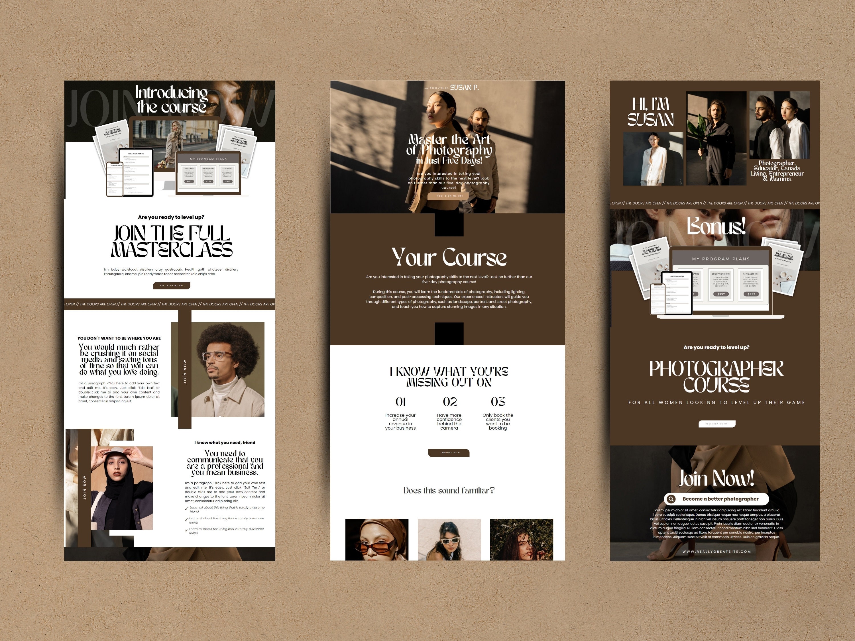 Canva Sales Page Template Coaching Course Sales Page, Sales Landing ...