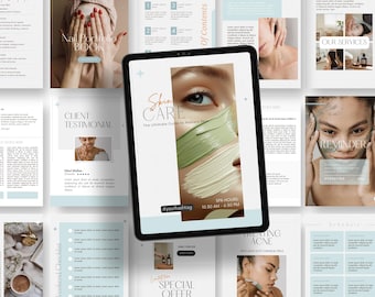 Skincare eBook, Skincare Canva Template, Healthy Skin Guide, Skincare ebook, Beauty Lead Magnet, Skincare Guide, Esthetician Resources