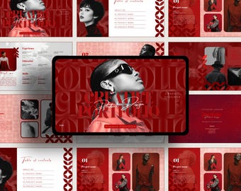 Creative Portfolio Template Canva, Business Portfolio, Portfolio Template for Stylists, Brand Presentation, UGC Portfolio, Creative LookBook