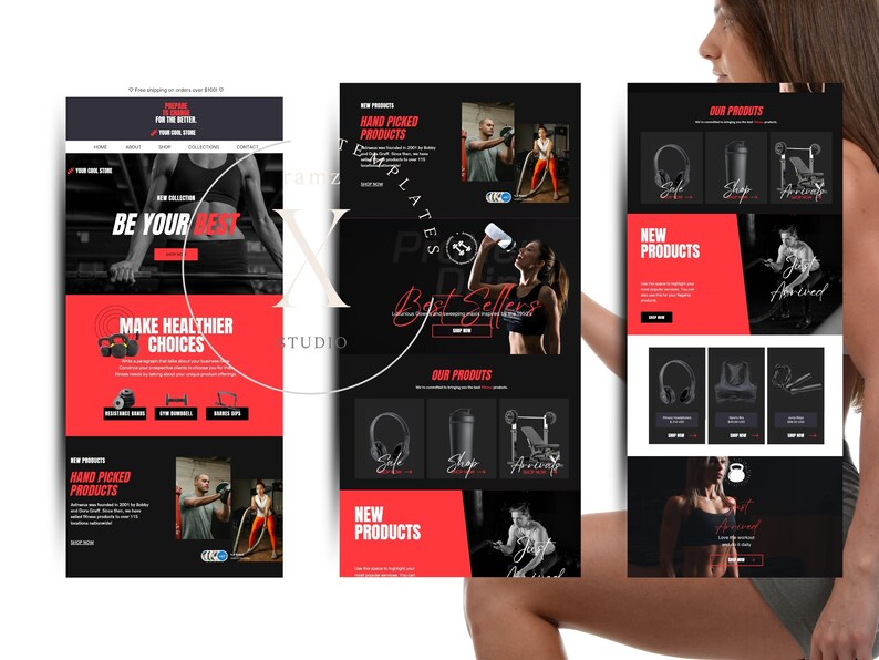 Canva Sales Page Template Coaching Course Sales Page, Sales Landing Page Template, Coaching Program Template Coaching Template Fitness image 3