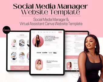 Virtual Assistant Website Template, VA Website Template, Custom Website, Virtual Assistant Website Design, Virtual Assistant Landing Page