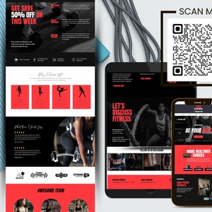 Canva Sales Page Template Coaching Course Sales Page, Sales Landing Page Template, Coaching Program Template Coaching Template Fitness image 6