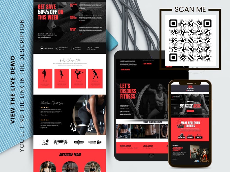 Canva Sales Page Template Coaching Course Sales Page, Sales Landing Page Template, Coaching Program Template Coaching Template Fitness image 6
