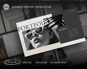 Business Proposal Presentation Template, Business Slide Deck, Marketing Slides, Business PowerPoint, Brand Template, Pitch Deck Template