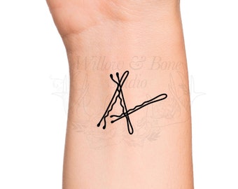 Bobby Pins Temporary Tattoo Cosmetologist Hairstylist - Etsy Finland Bobby Pins Temporary Tattoo Cosmetologist Hairstylist - Etsy Finland