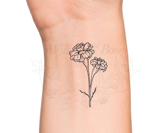 100 Pretty Birth Flower Tattoos And Their Symbolic Meaning  Saved Tattoo