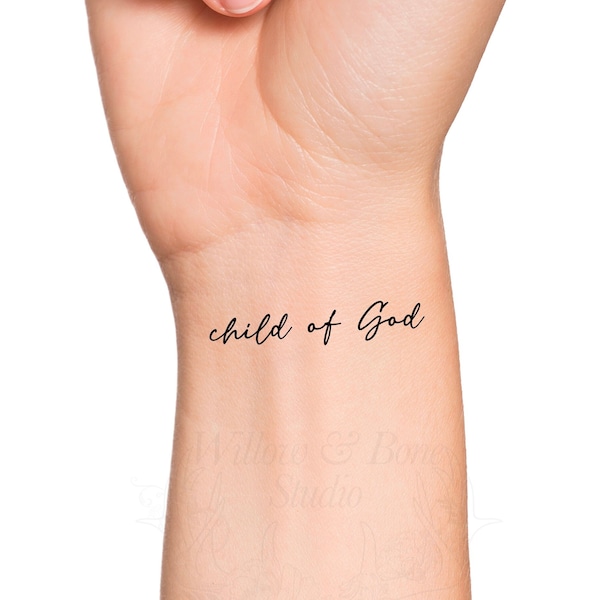 Christian Temporary Tattoo Etsy