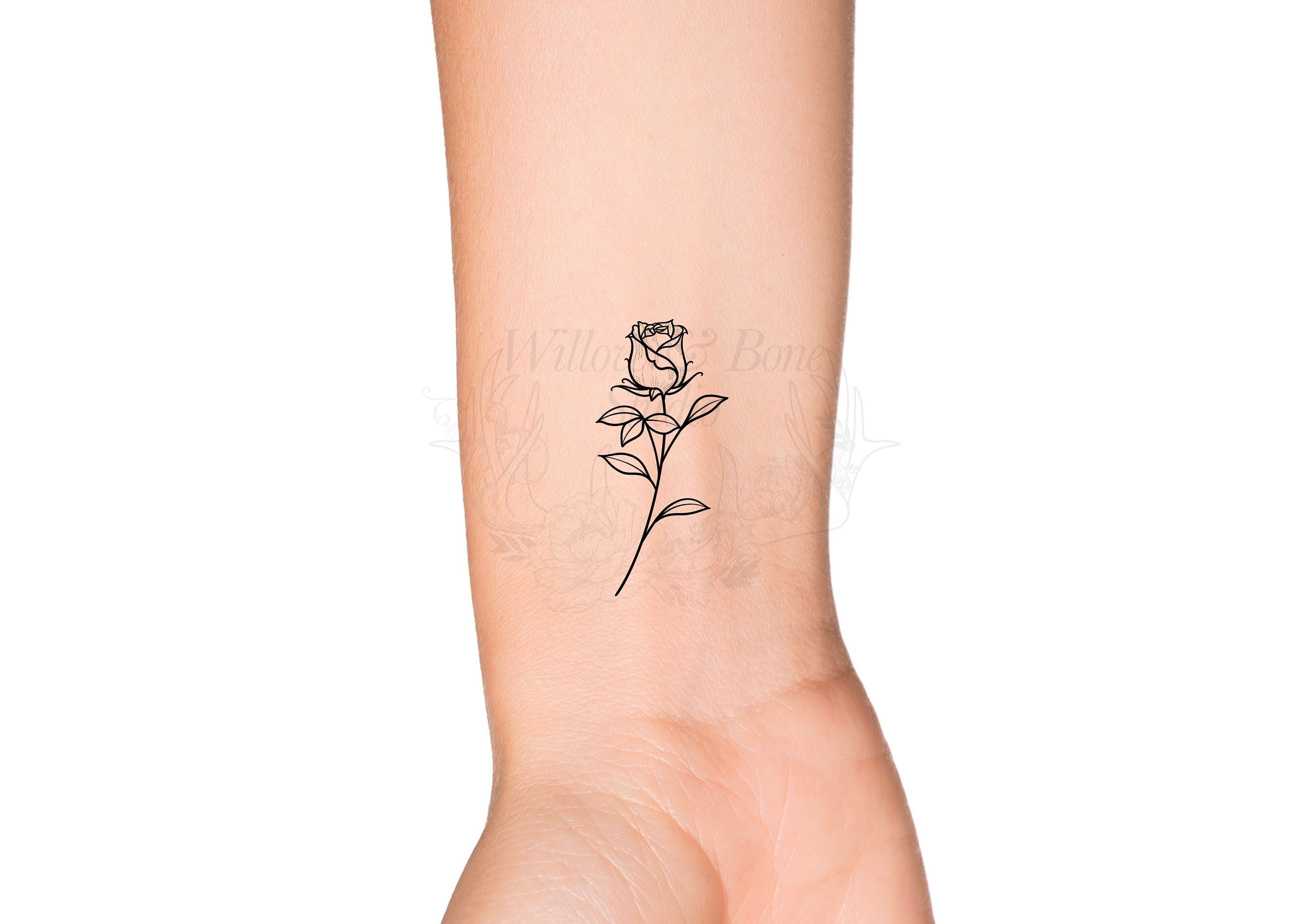 flower with stem tattoo on armTikTok Search