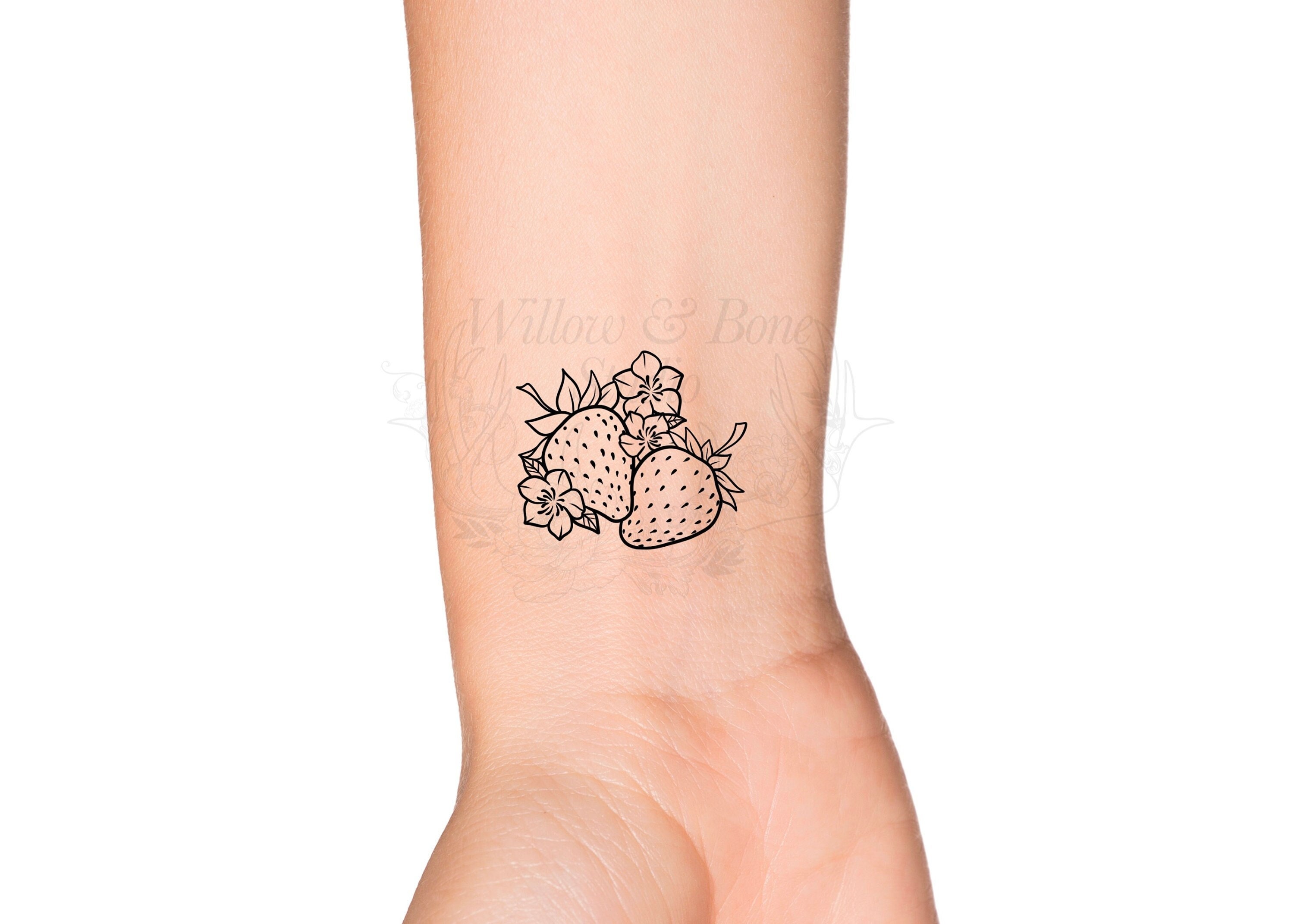 Discover 67+ strawberry outline tattoo super hot - in.cdgdbentre