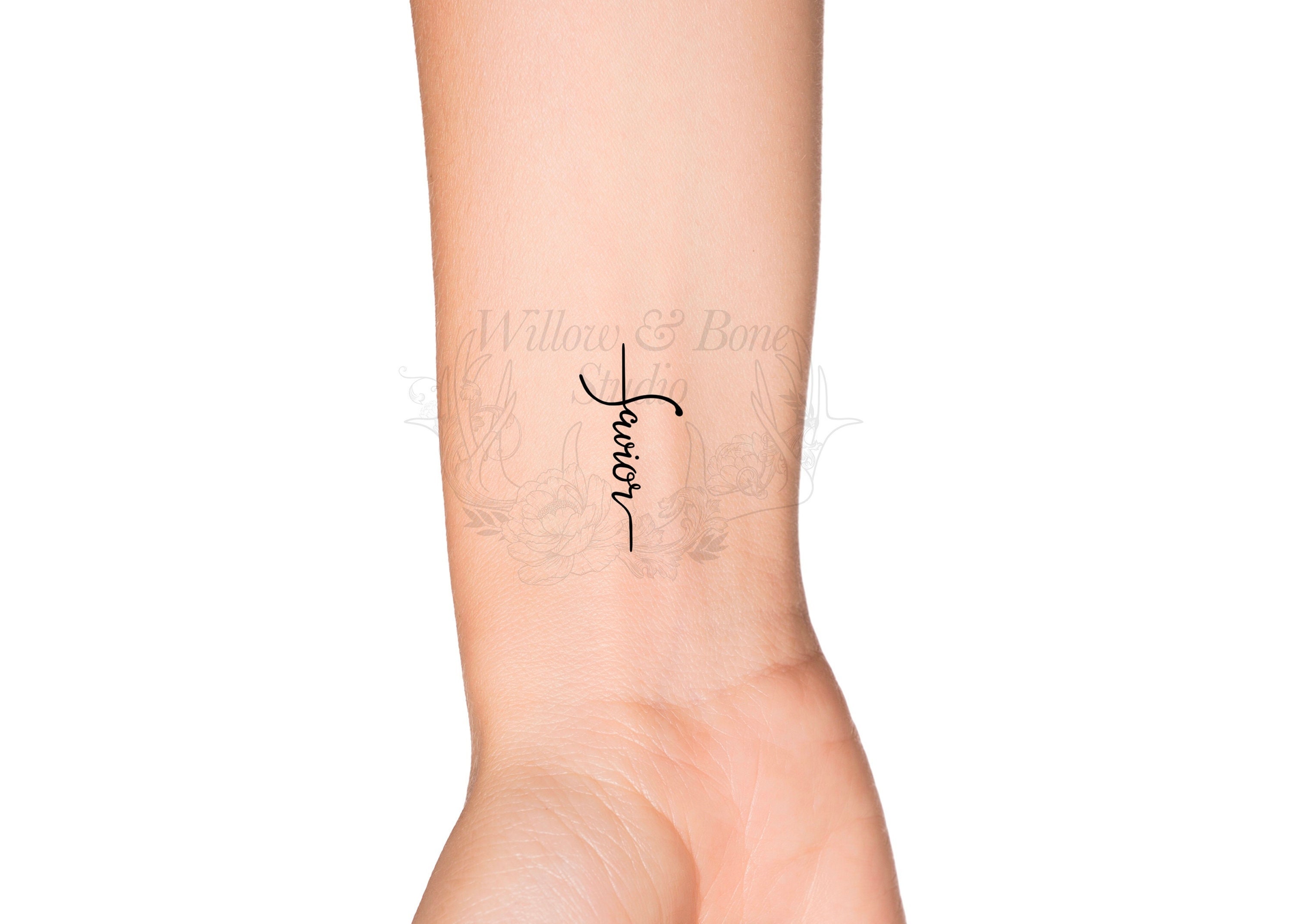 Savior Cross Religious Temporary Tattoo God is My Savior - Etsy Savior Cross Religious Temporary Tattoo God is My Savior - Etsy