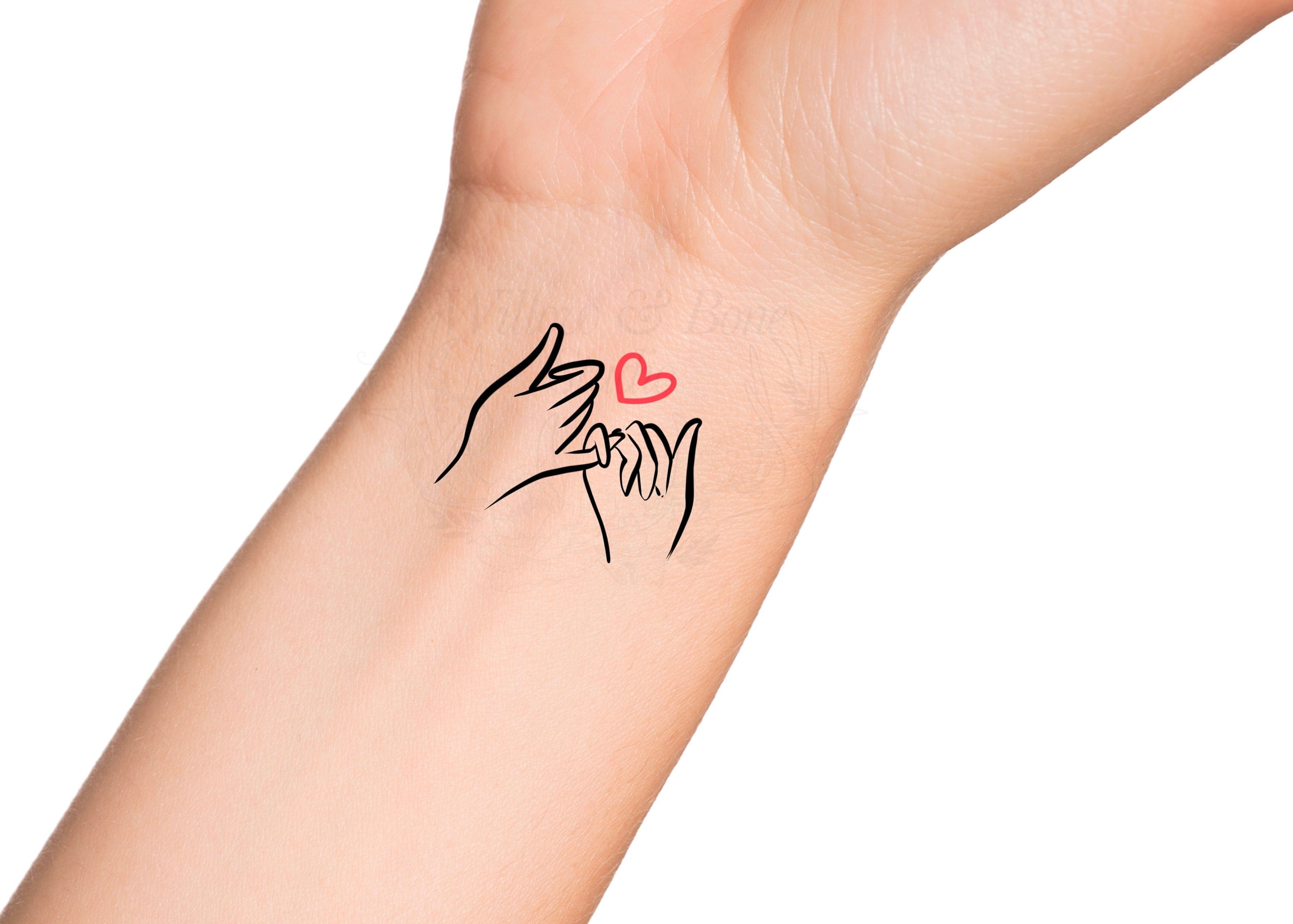 10. "Pinky Promise" Matching Tattoos for Best Friends - Cute and Simple Designs - wide 8