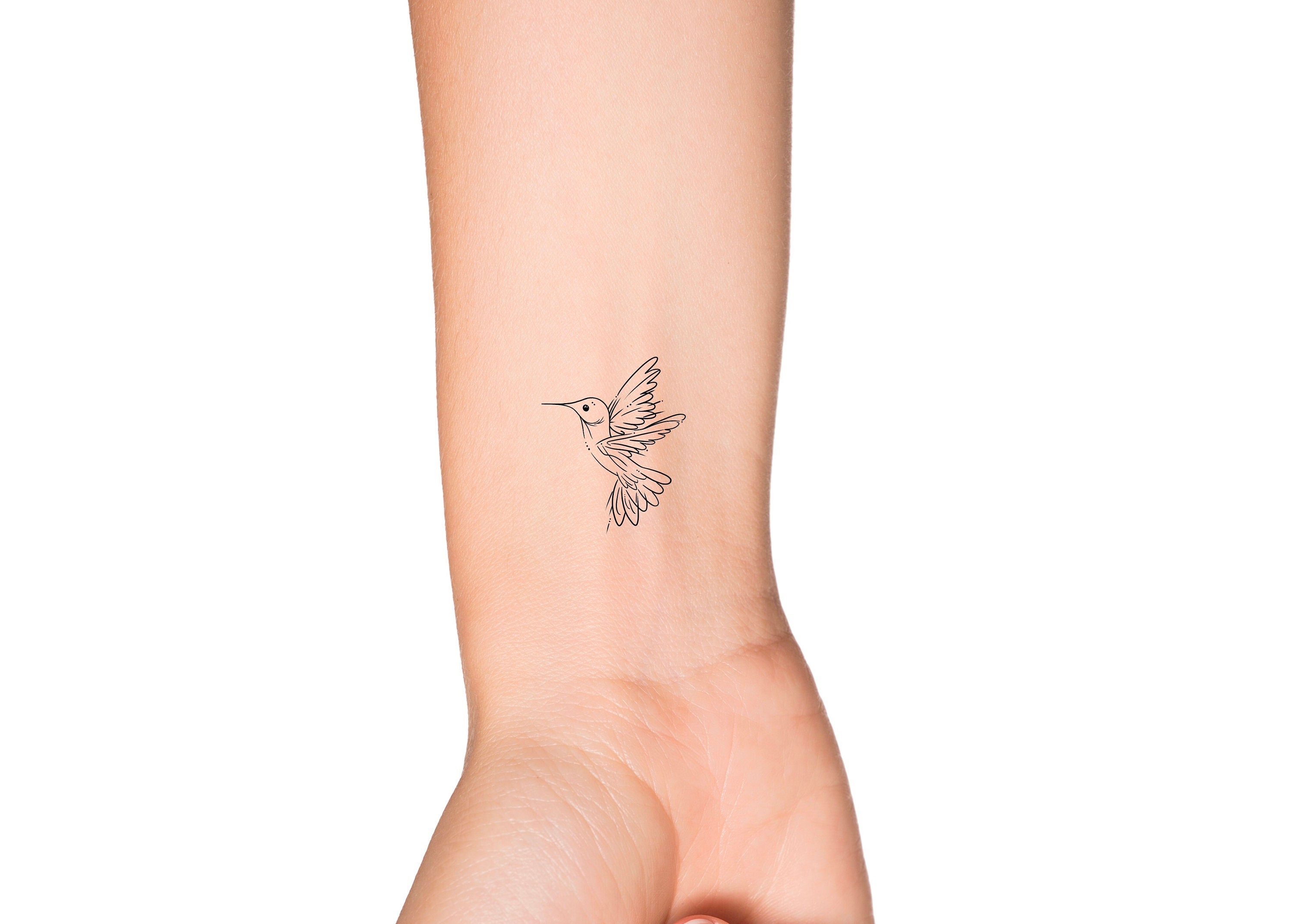 Buy Hummingbird Temporary Tattoo / Bird Animal Tattoo Online in India - Etsy