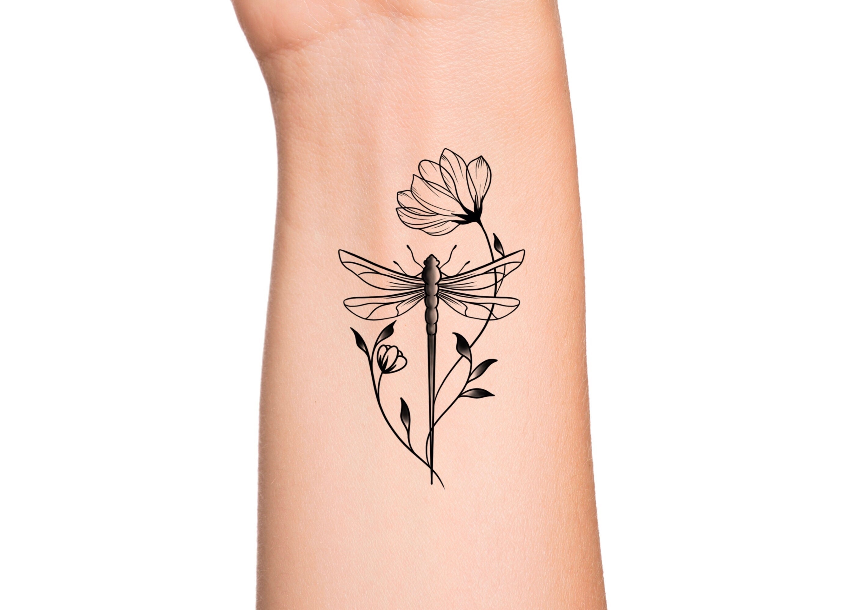 Dragonflies Tattoos - Etsy