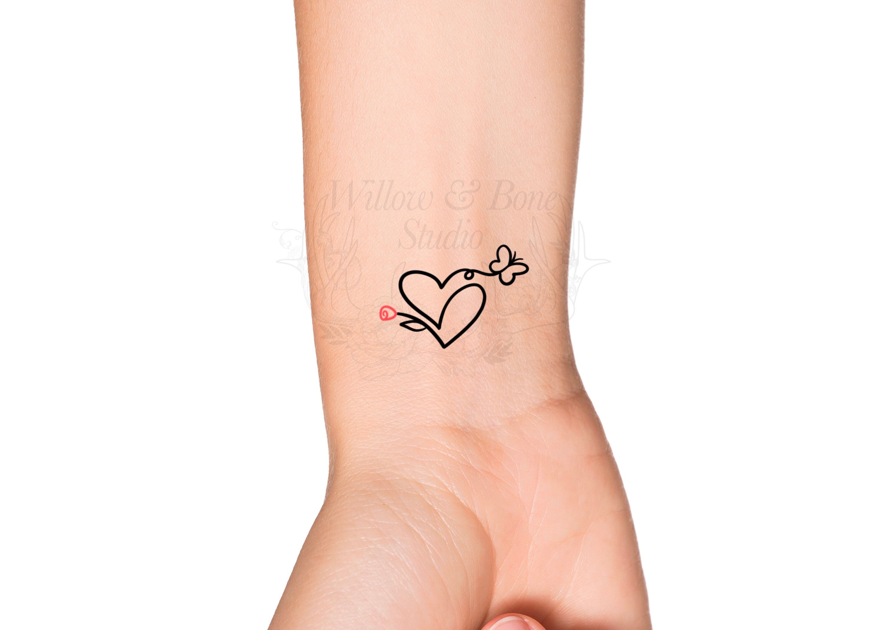 Minimalist heart Tattoo  Inkfection Tattoo Studio  Facebook