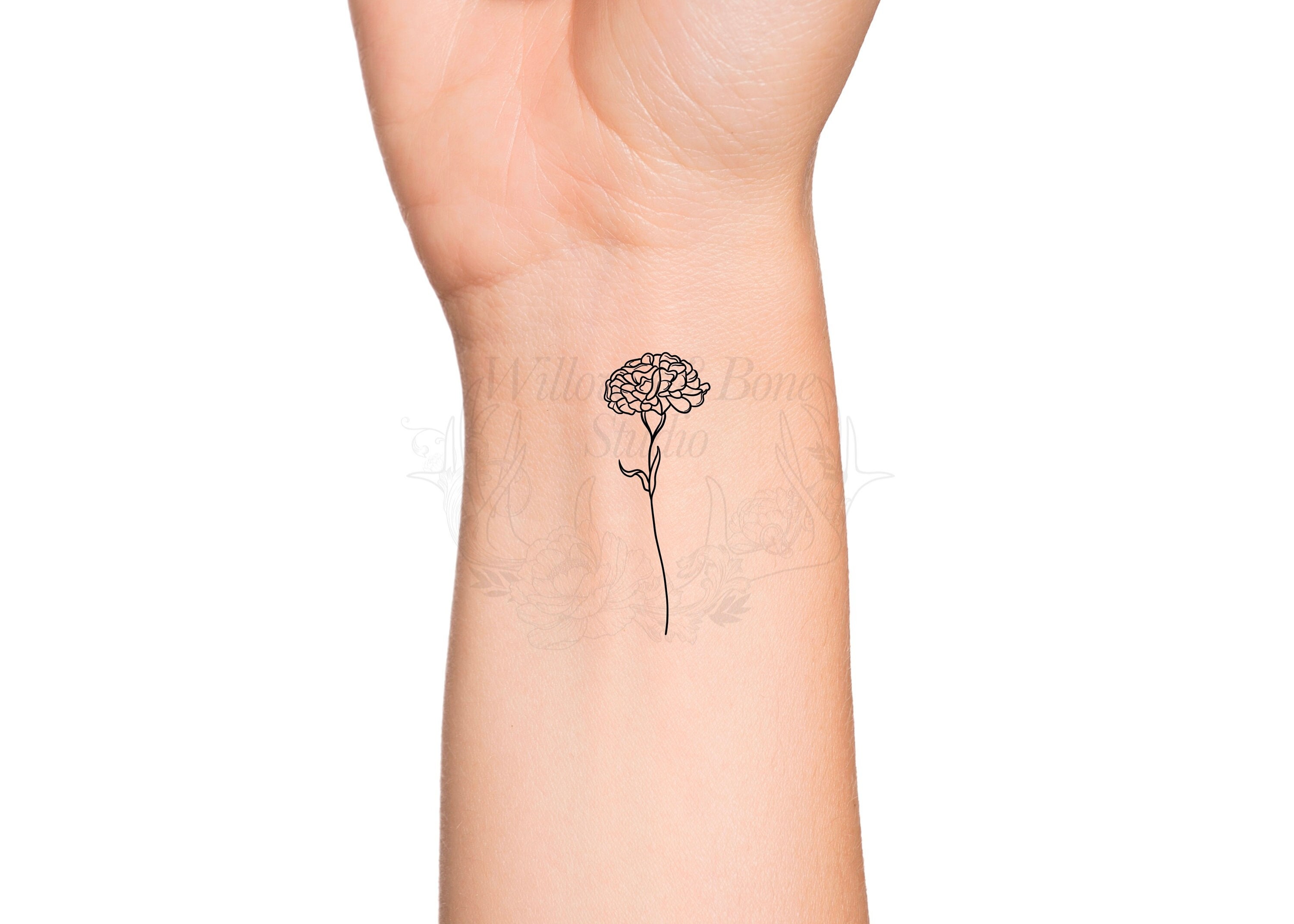 Minimalist Marigold Flower Tattoo Ideas - wide 1