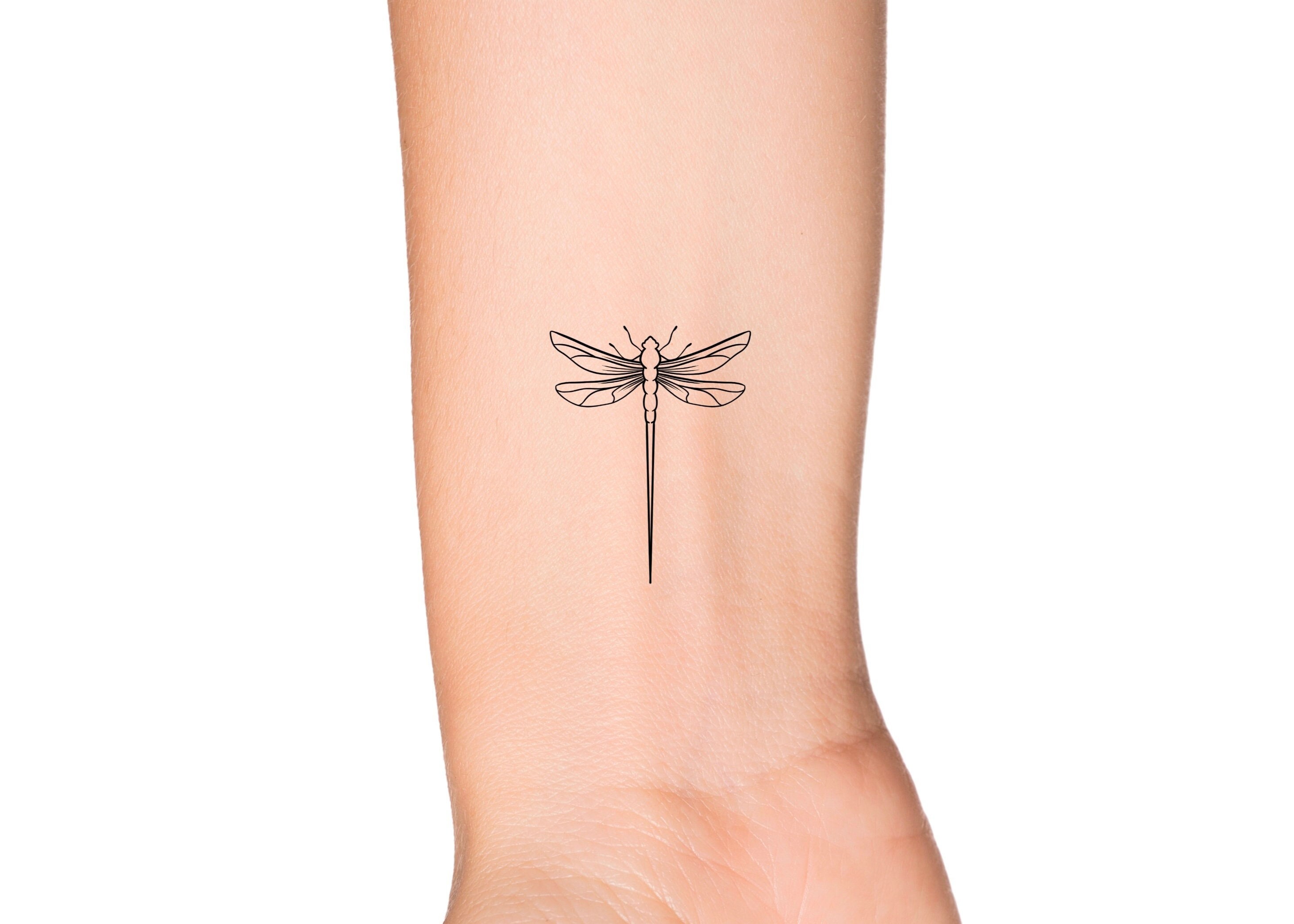 Small and Simple Dragonfly Tattoo - wide 5