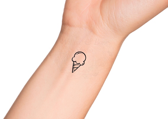 sticker of a tattoo style ice cream character 11861140 Vector Art at  Vecteezy