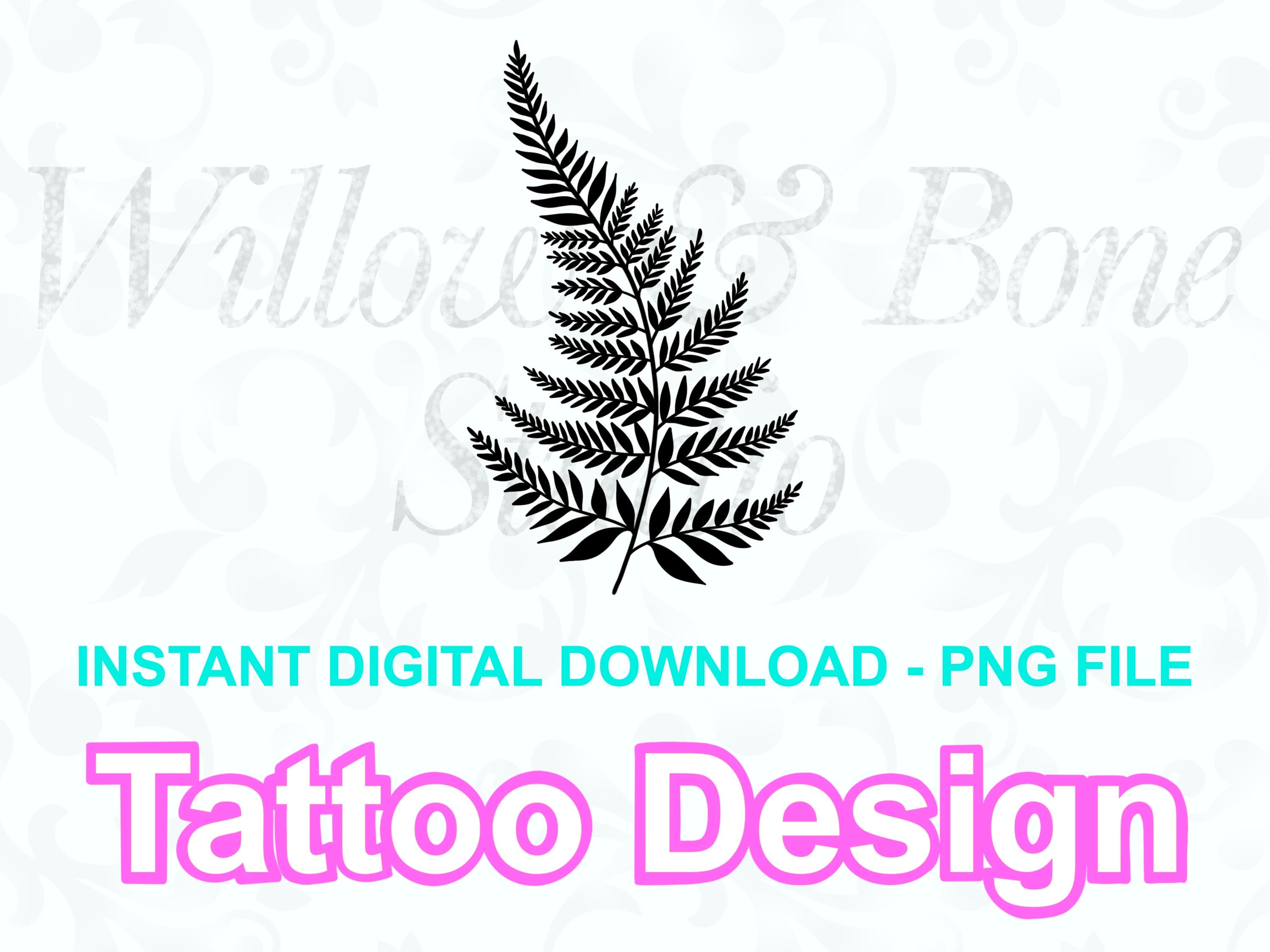 Digital Download Farn Schwarze Pflanze Silhouette Tattoo Design - Natur  Garten Ssser Zierlicher Farn Digital Download Tattoo Design - Etsy Schweiz