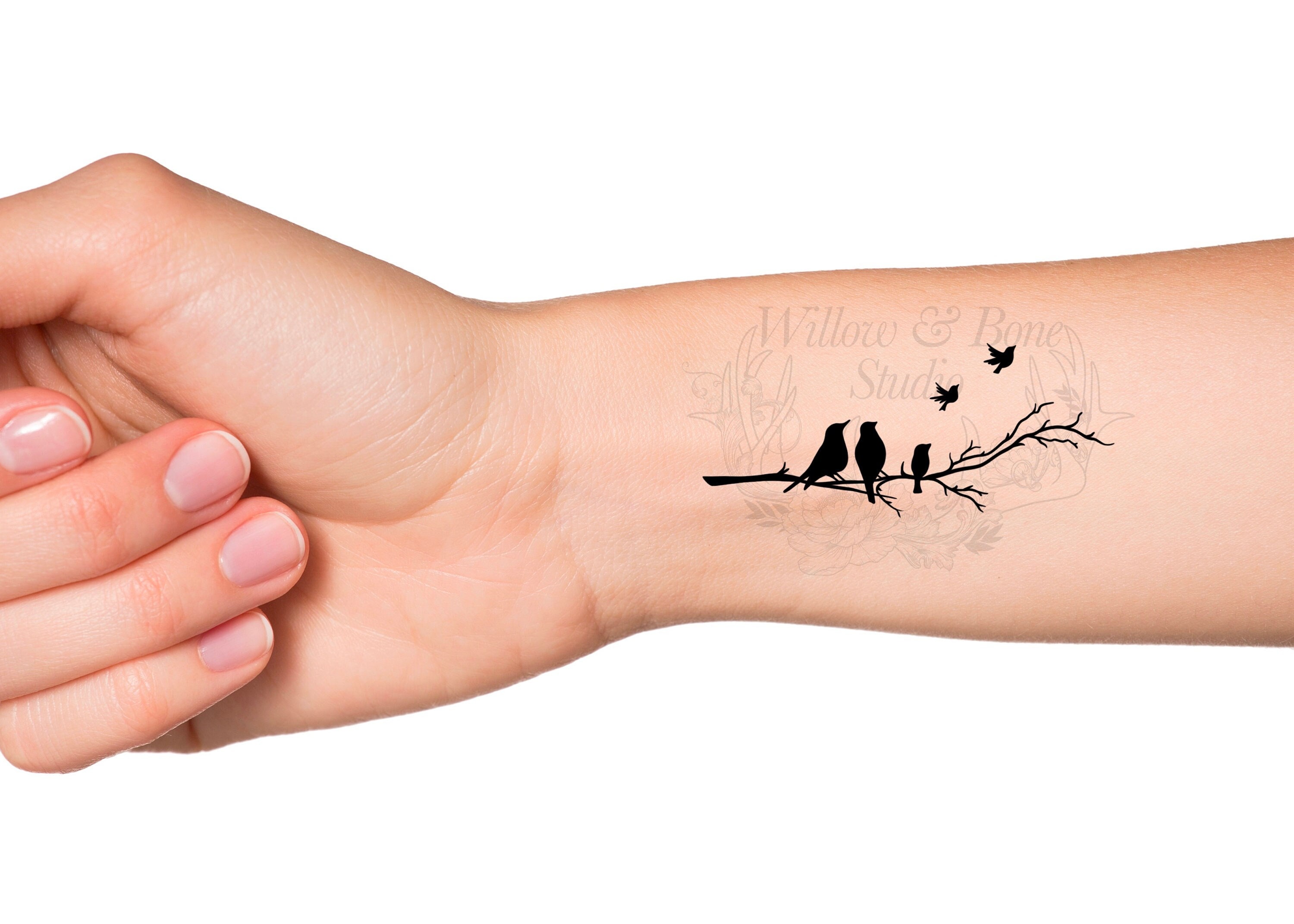 Buy Silhouette Birds Family on Branch Temporary Tattoo Flying Online in India - Etsy Buy Silhouette Birds Family on Branch Temporary Tattoo Flying Online in India - Etsy