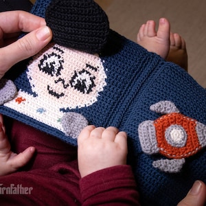 Baby Astronaut Book Crochet Pattern Quiet book Amigurumi toy image 7