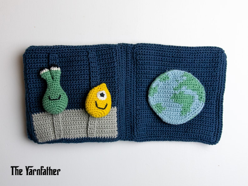 Baby Astronaut Book Crochet Pattern Quiet book Amigurumi toy image 5