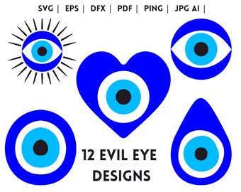 Evil Eye Svg Bundle Turkish Eye Svg Evil Eye Protection Svg - Etsy