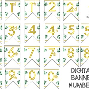 Printable Jungle/tropical Banner Instant Easy Digital PDF - Etsy Canada