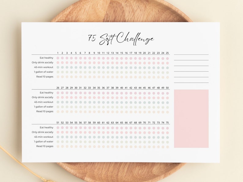 EDITABLE 75 Soft Tracker Template Size A3, A4 Canva Editable Template EDITABLE 75 Soft Tracker Template Size A3, A4 Canva Editable Template