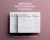 Wedding Photography Contract Template: Editable Client Agreement for Photographers