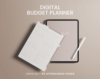 Digital Budget Planner: PDF With Hyperlinks for financial planning
