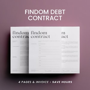 Findom Agreement Template: Editable Contract for Financial Dom/Sub Dynamics
