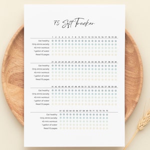 75 Soft Challenge Bundle, 75 Easy Challenge Printable, Self Care ...