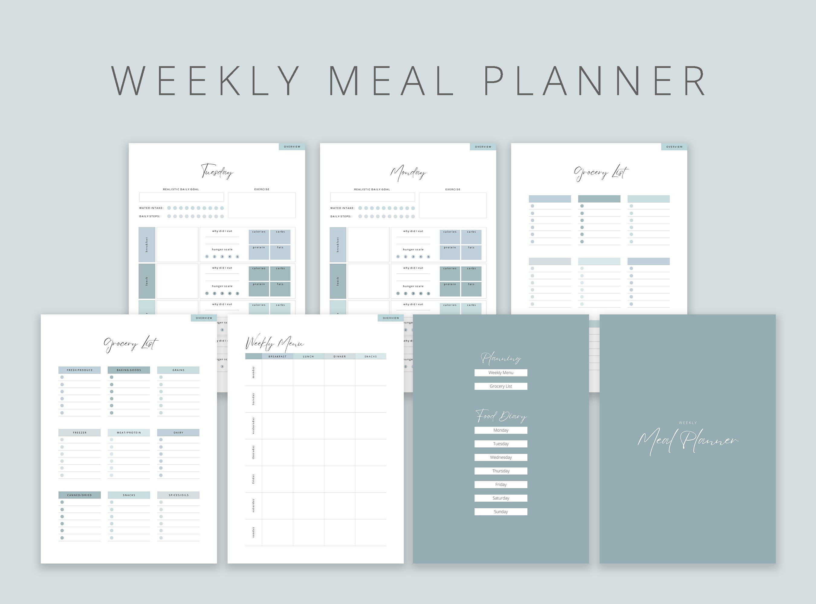 Weight Loss Journal Digital Planner Goodnotes Exercise Etsy