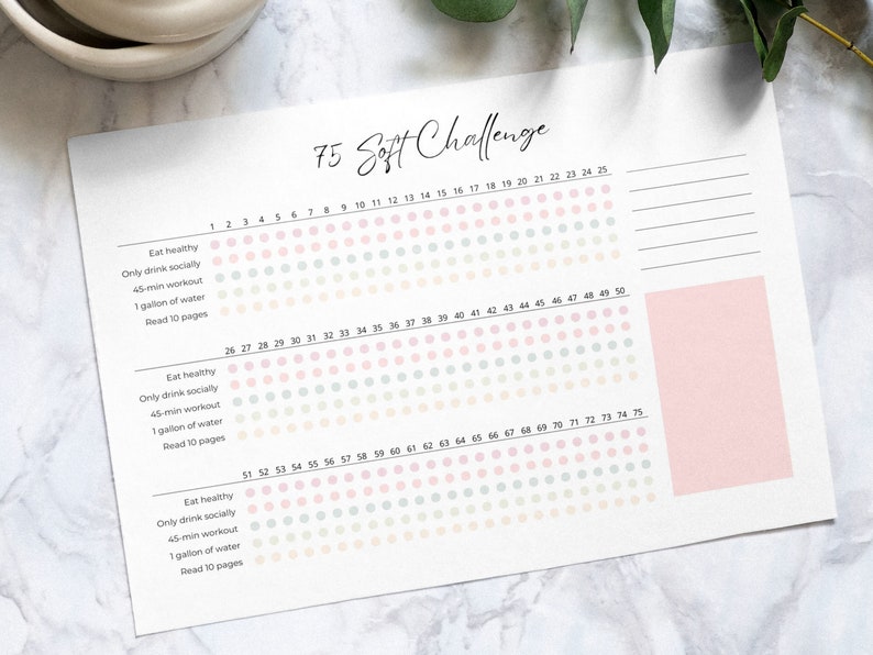 EDITABLE 75 Soft Tracker Template Size A3, A4 Canva Editable Template EDITABLE 75 Soft Tracker Template Size A3, A4 Canva Editable Template