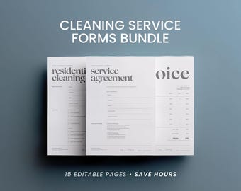 Cleaning Business Documents Bundle: Editable Contracts & Service Agreements