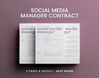 Modelo de contrato de administrador de redes sociales: Acuerdo de cliente freelance