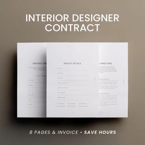 Interior Decorating Contract Template: Editable Agreement for Home & Property Styling