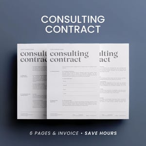 Consulting Contract Template: Editable Services Agreement & Client Intake Forms