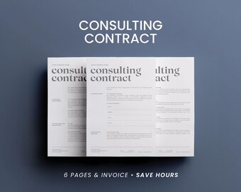 Consulting Contract Template: Editable Services Agreement & Client Intake Forms
