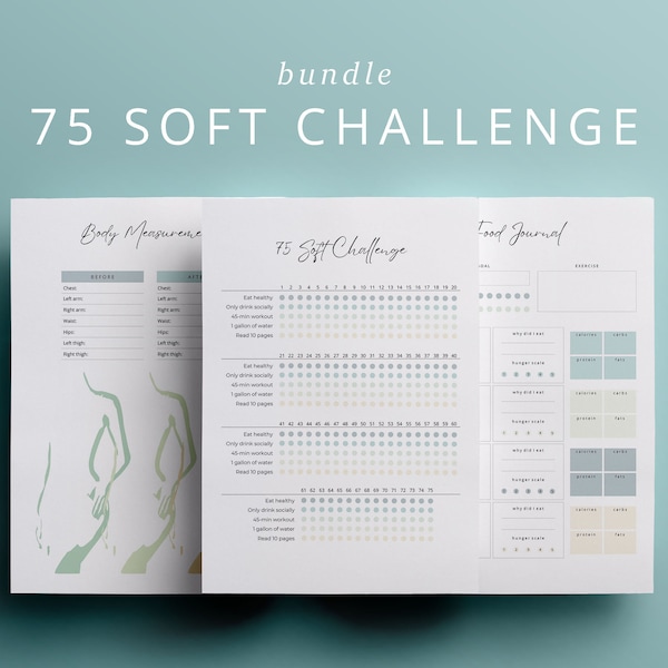 75 Soft Challenge Journal and Tracker Pdf & Canva Template Etsy 75 Soft Challenge Journal and Tracker Pdf & Canva Template Etsy