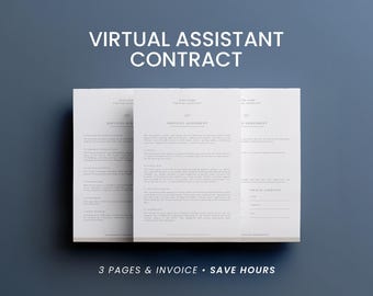Virtual Assistant Contract Template: Editable Freelance & Services Agreement