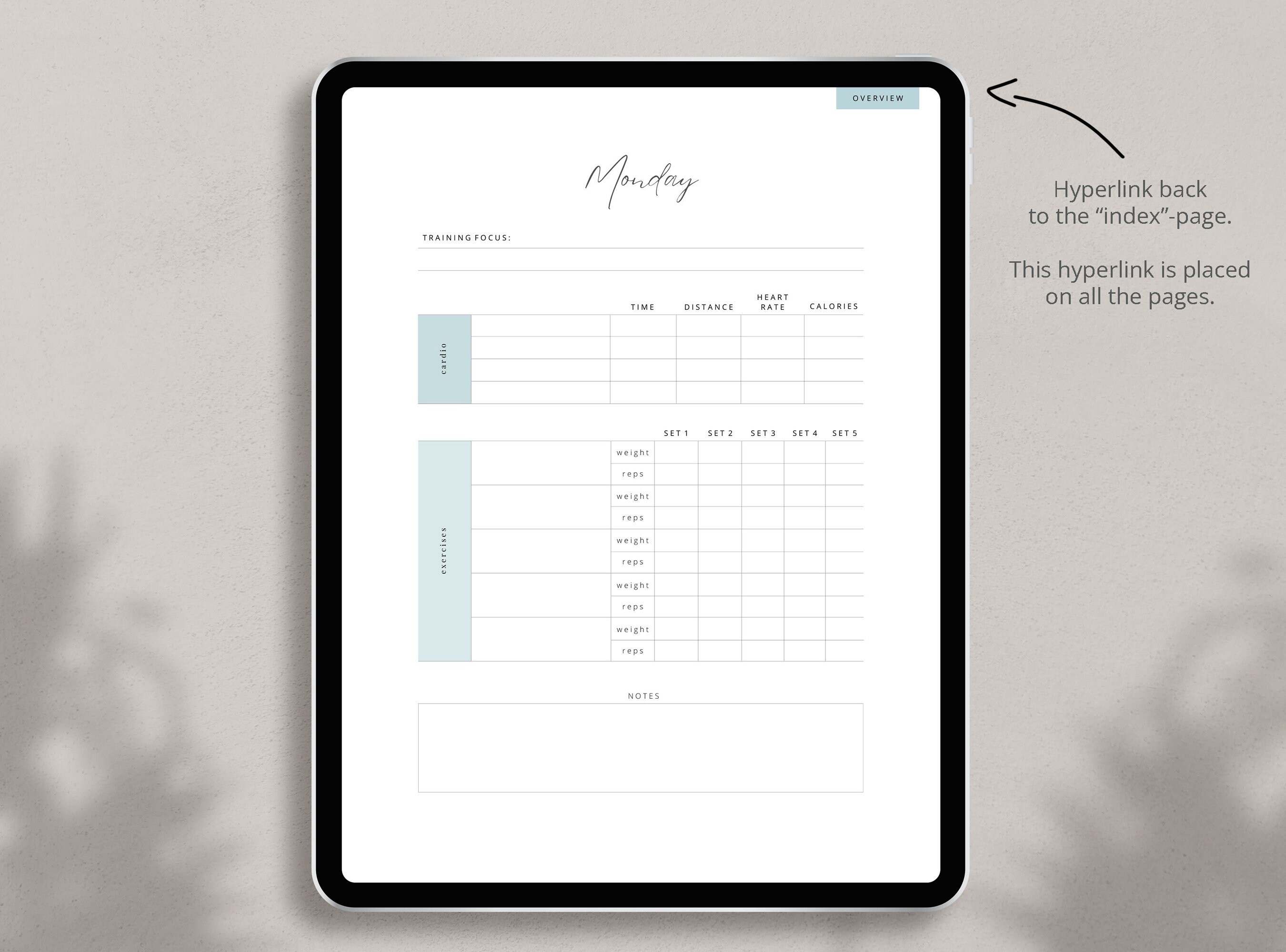 Weight Loss Journal Digital Planner Goodnotes Exercise Etsy