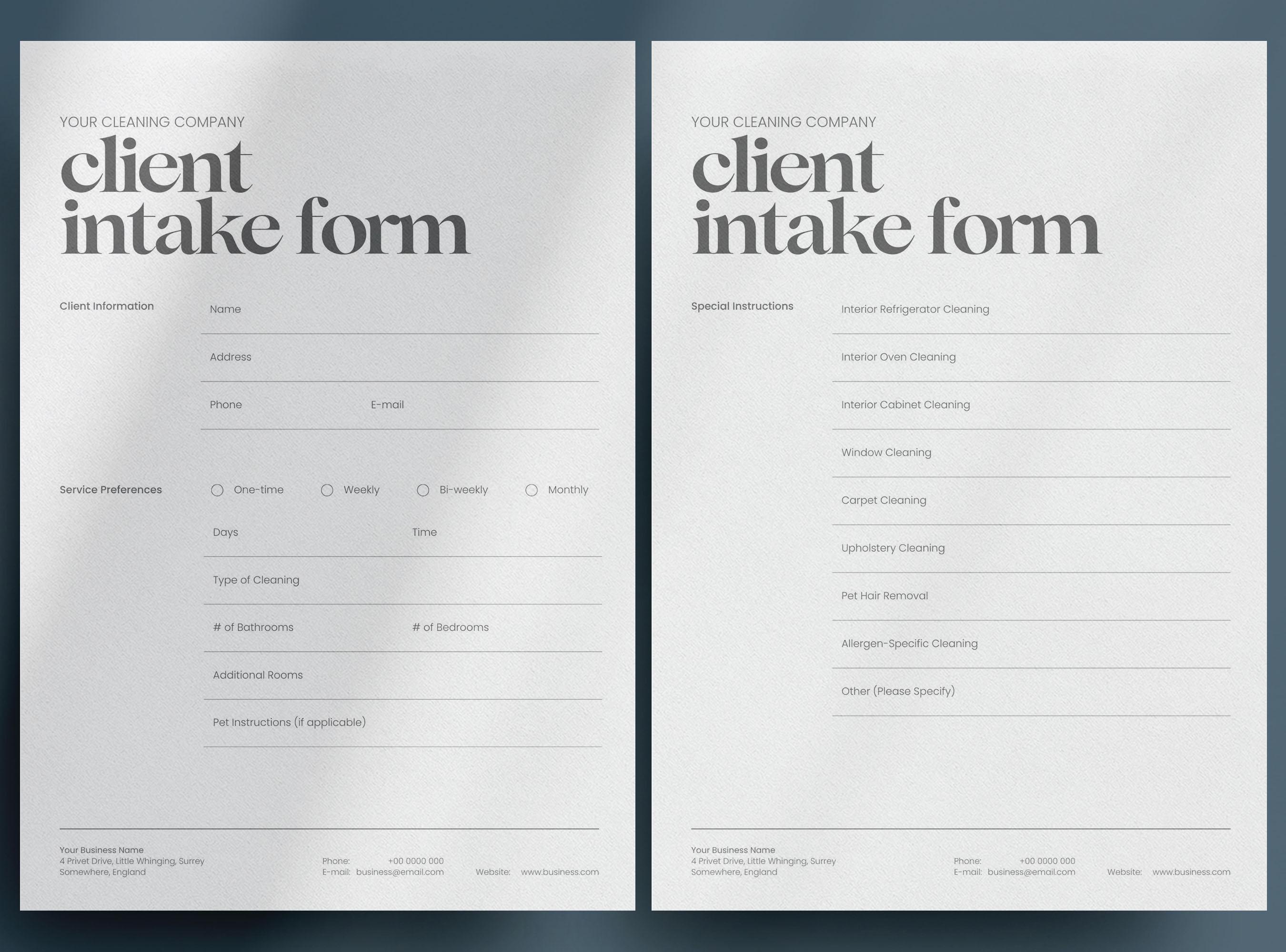 Cleaning Business Documents Bundle: Editable Contracts & Service ...