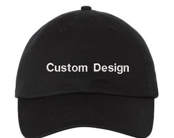 Custom Design Personalized Embroidered Baseball Dad Hat, Must Email Design for Approval