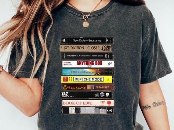 The 80'S Rock ! Cassette Tape Black Print T-Shirt The 80'S Rock ! Cassette Tape Black Print T-Shirt