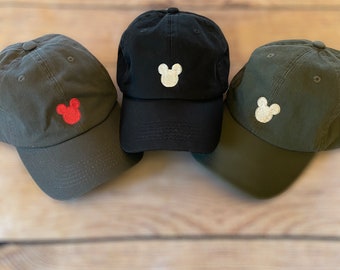 Mickey Mouse Embroidered Baseball Dad Hat